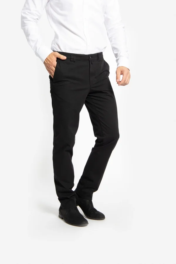 Pantaloni spălaţi din tesatura elastica SERGIU-MF negru