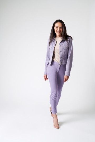 Pantaloni casual slim-fit, violet, SF122005