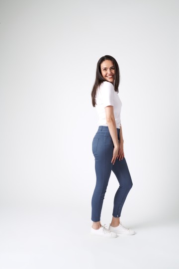 Pantaloni casual tip jeans, slim-fit, albaștri, SF122006